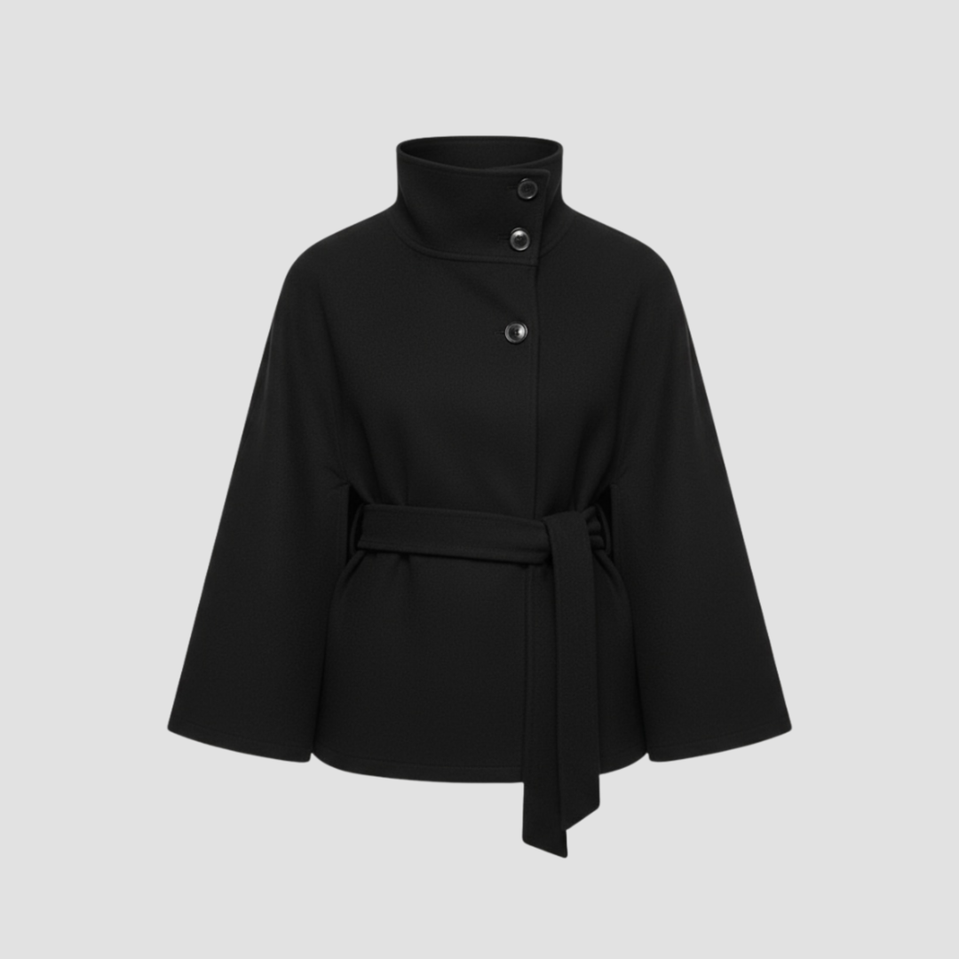 Charlotte | Manteau Cape pour Femmes en Mélange de Laine