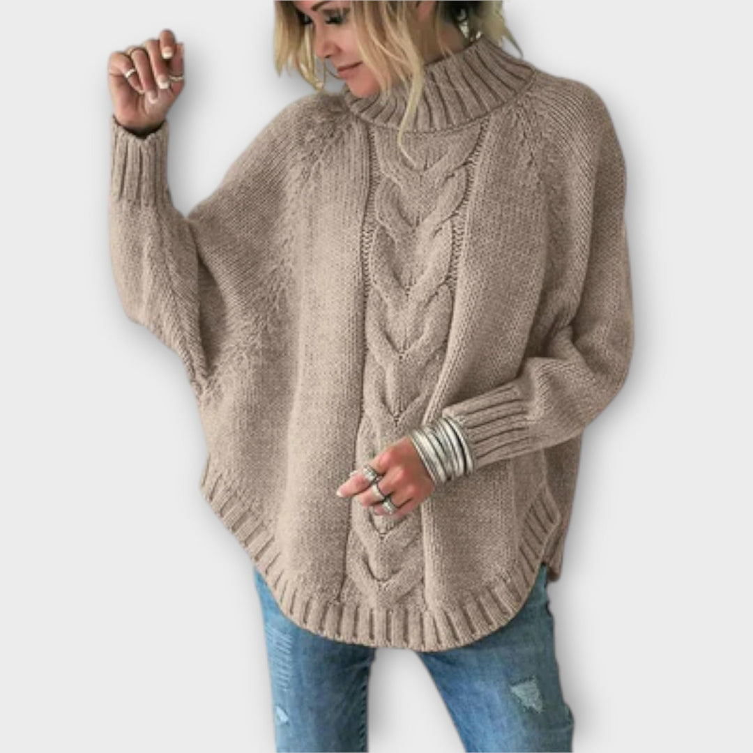 Elysian - Pull Tricoté avec Motif en Câble
