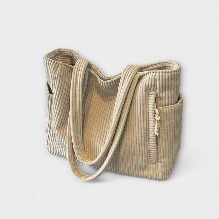 Tilda – Sac fourre-tout côtelé avec détail en cordon