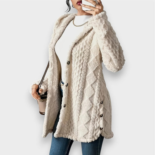 Charlotte | Cardigan à Capuche en Peluche