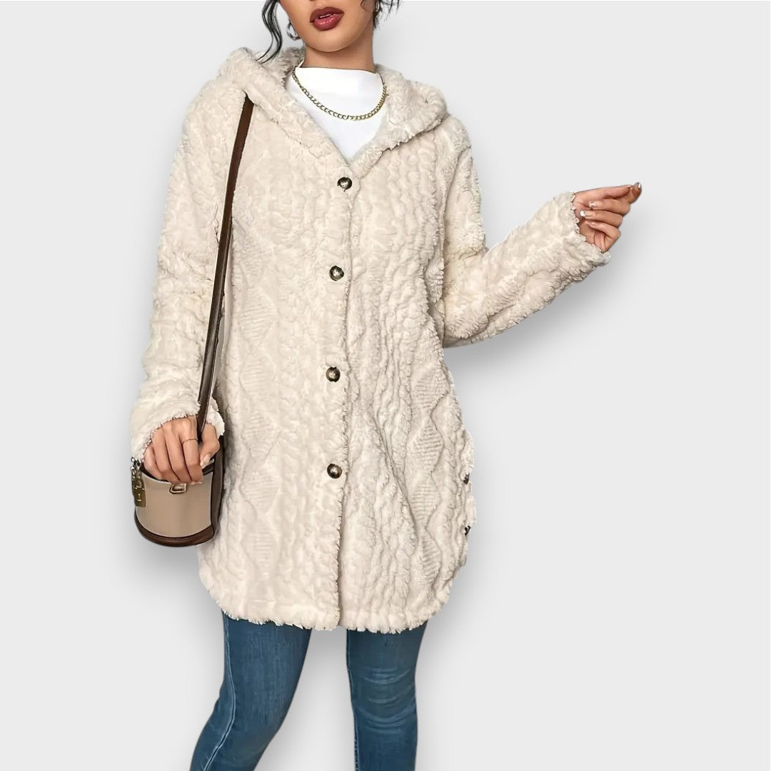 Charlotte | Cardigan à Capuche en Peluche