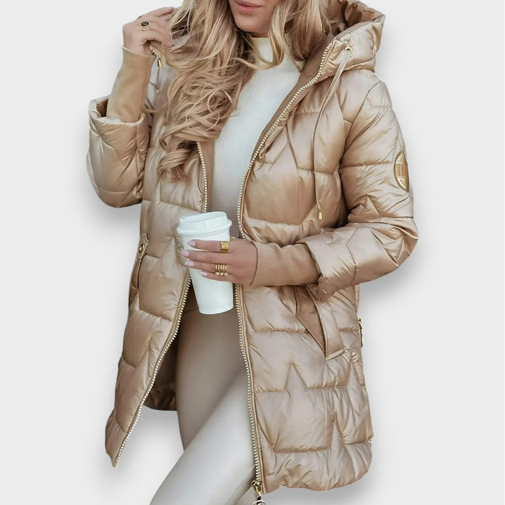 Eliza | Manteau d'Hiver Élégant avec Capuche