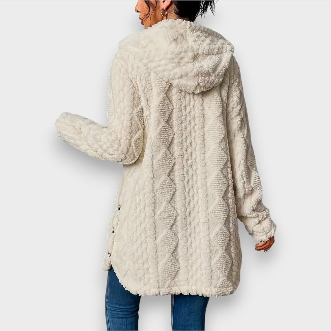 Charlotte | Cardigan à Capuche en Peluche