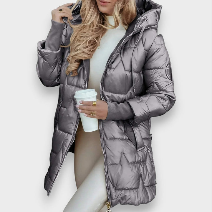 Eliza | Manteau d'Hiver Élégant avec Capuche
