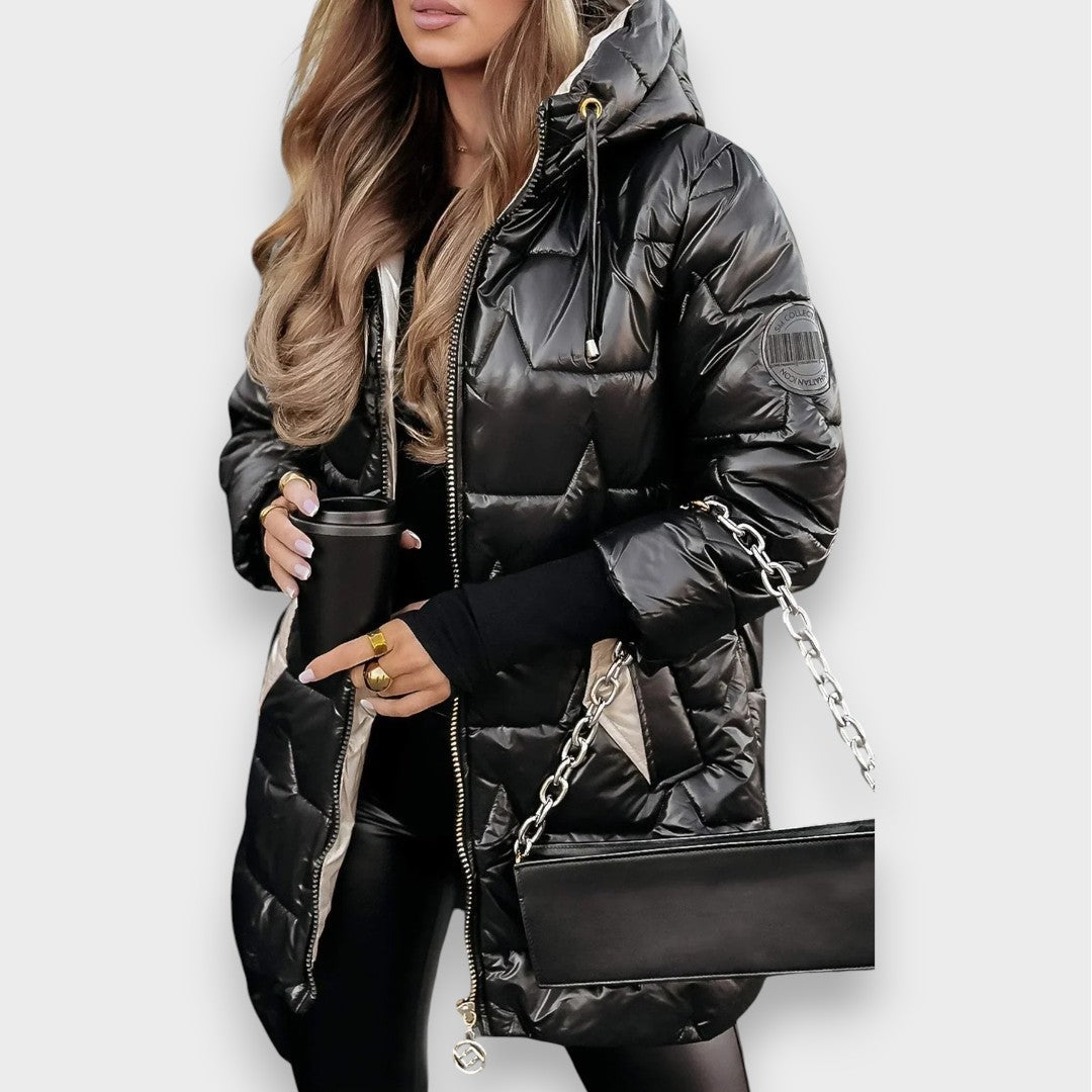 Eliza | Manteau d'Hiver Élégant avec Capuche