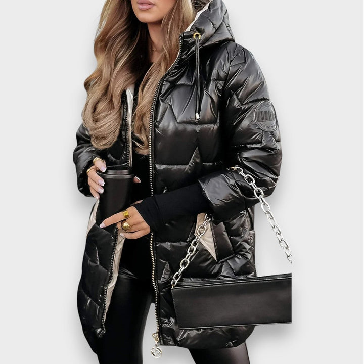 Eliza | Manteau d'Hiver Élégant avec Capuche