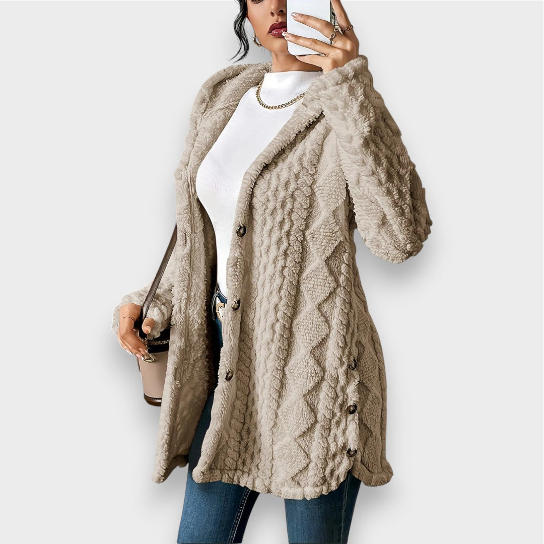 Charlotte | Cardigan à Capuche en Peluche