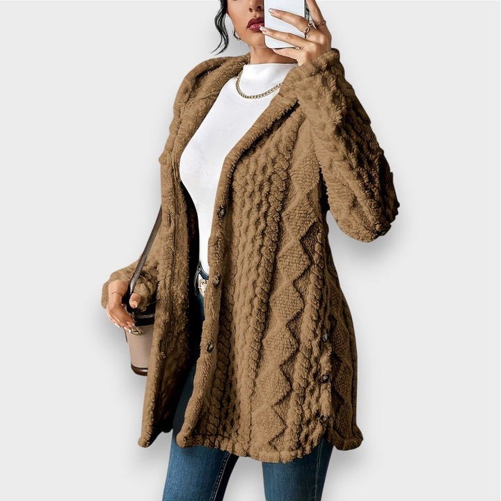 Charlotte | Cardigan à Capuche en Peluche