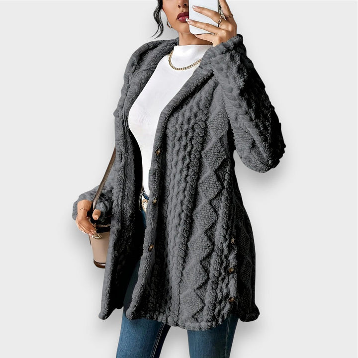 Charlotte | Cardigan à Capuche en Peluche