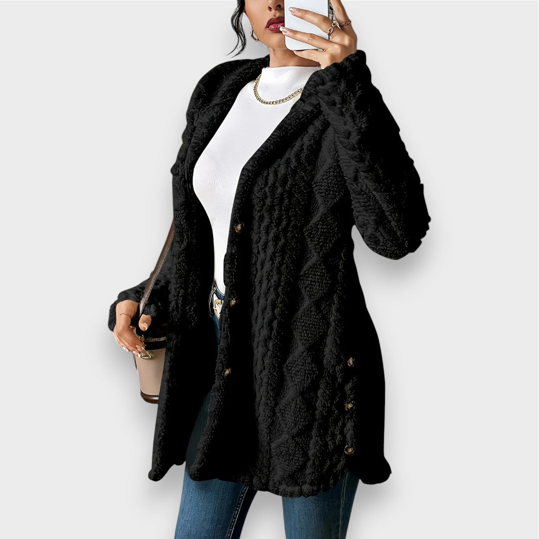 Charlotte | Cardigan à Capuche en Peluche