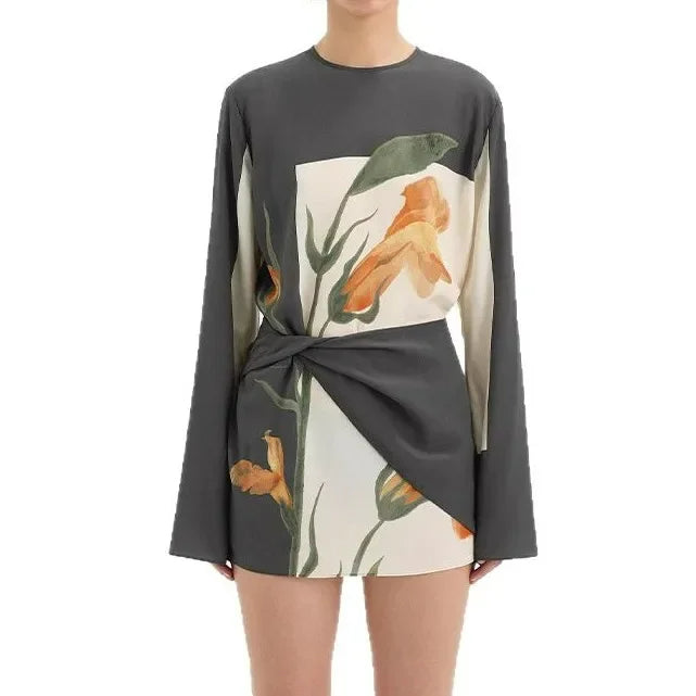 Robe Cocktail Mini Constance à Imprimé Floral