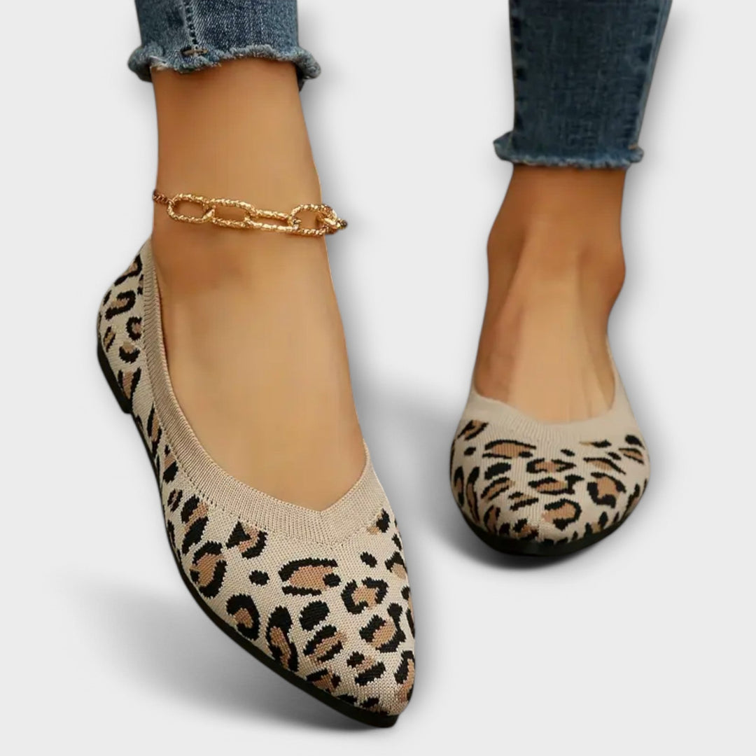 Ballerines Pointues Imprimé Léopard