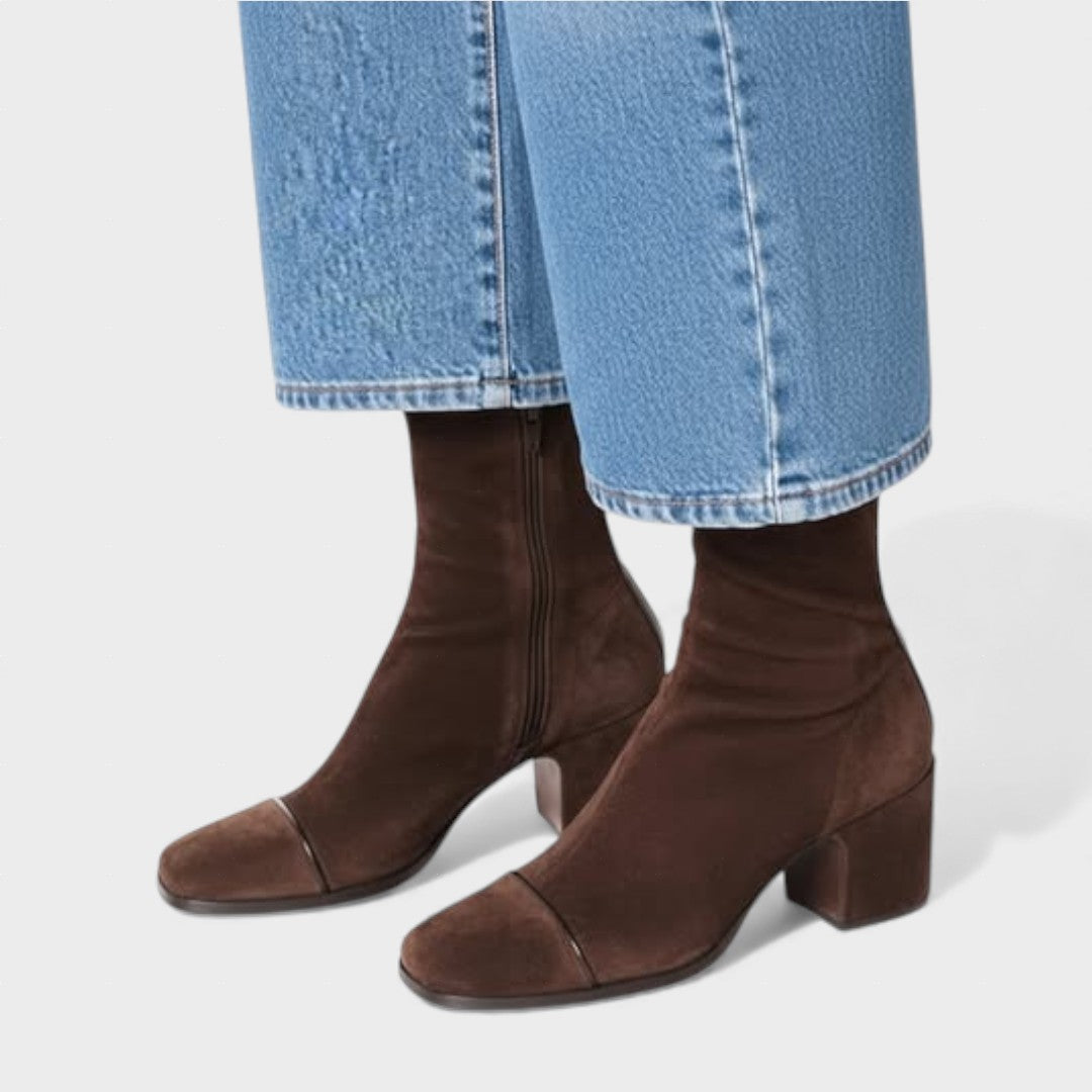 Evie | Bottines à talons carrés
