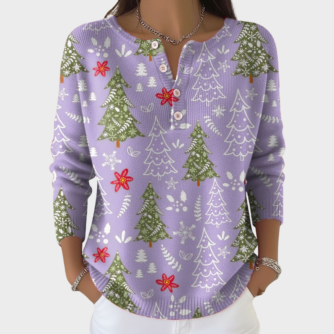 Stella | Pull de Noël avec boutons