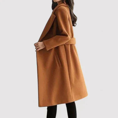 Clara - Manteau en Laine avec Ceinture