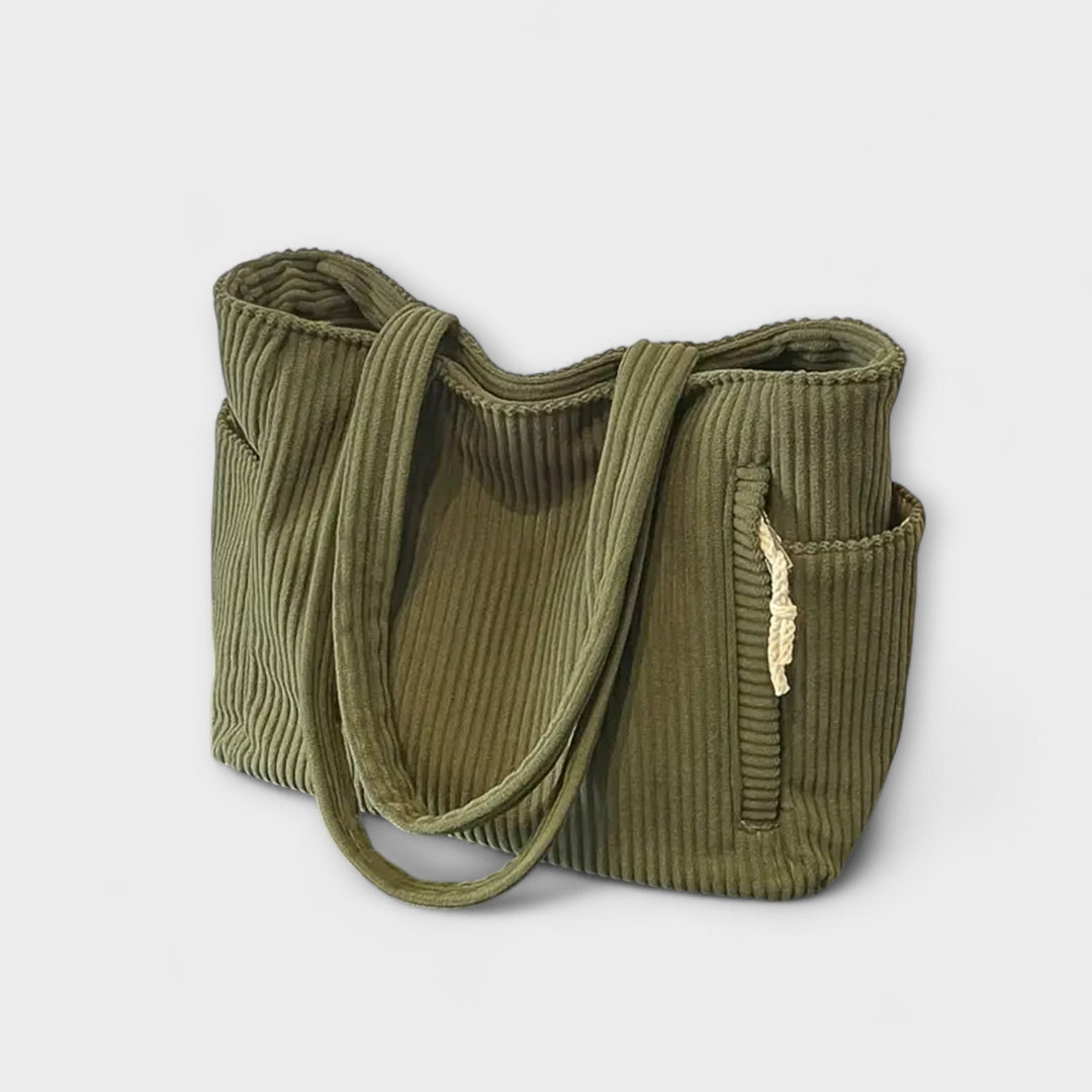 Tilda – Sac fourre-tout côtelé avec détail en cordon