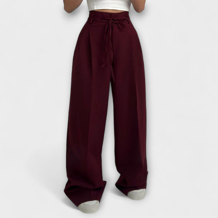 Jill – Pantalons décontractés à lacets