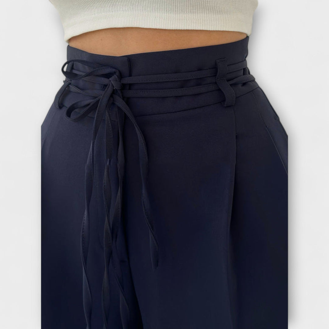 Jill – Pantalons décontractés à lacets