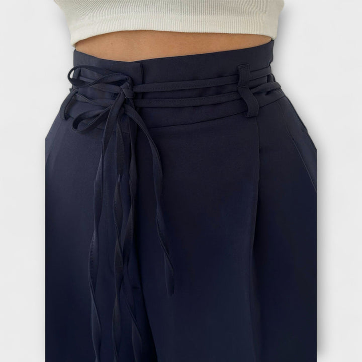 Jill – Pantalons décontractés à lacets