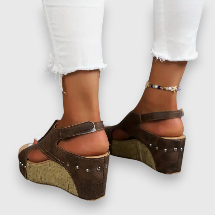 Mia – Sandale à plateforme vintage