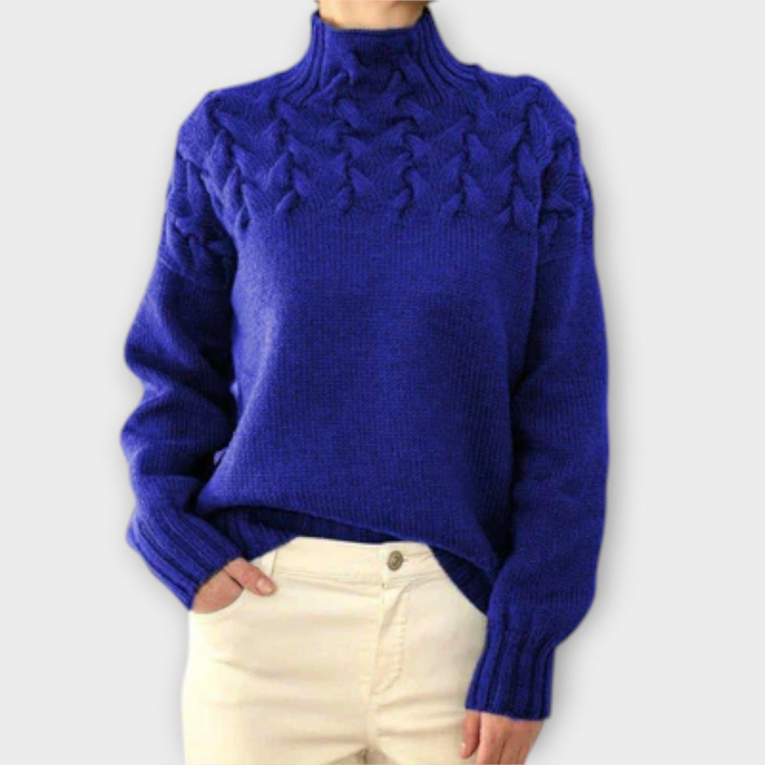 Eva - Pull isolant avec détail en tricot torsadé