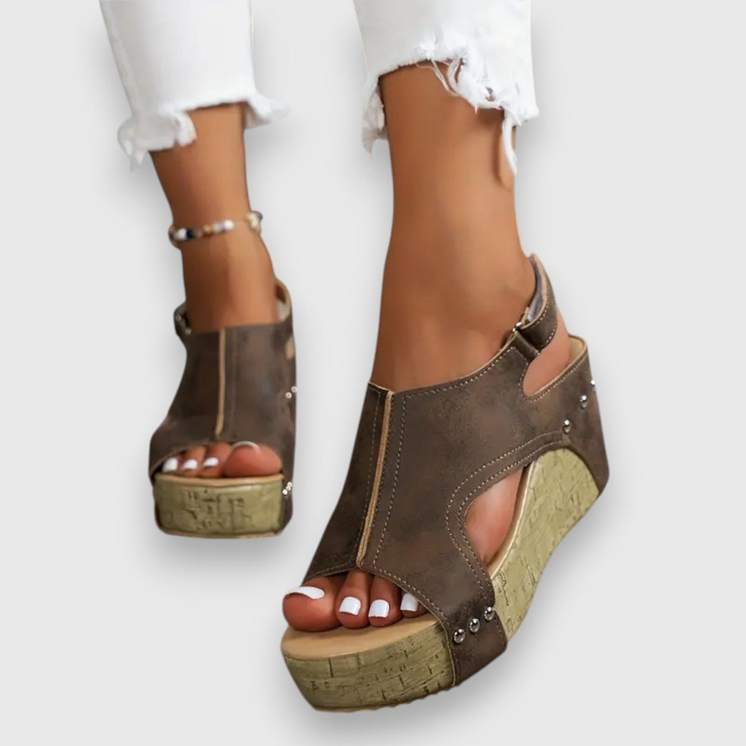 Mia – Sandale à plateforme vintage