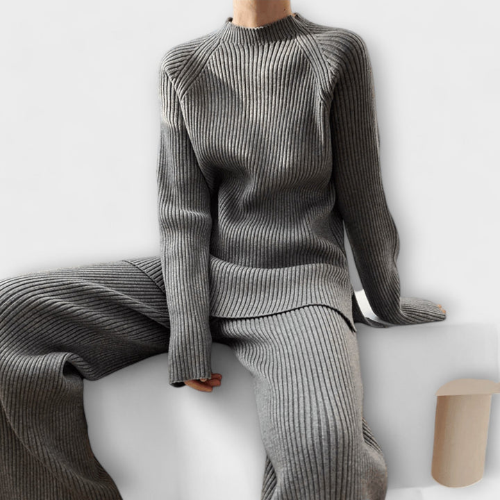 Albertina – Ensemble Cosy 2 pièces en tricot côtelé