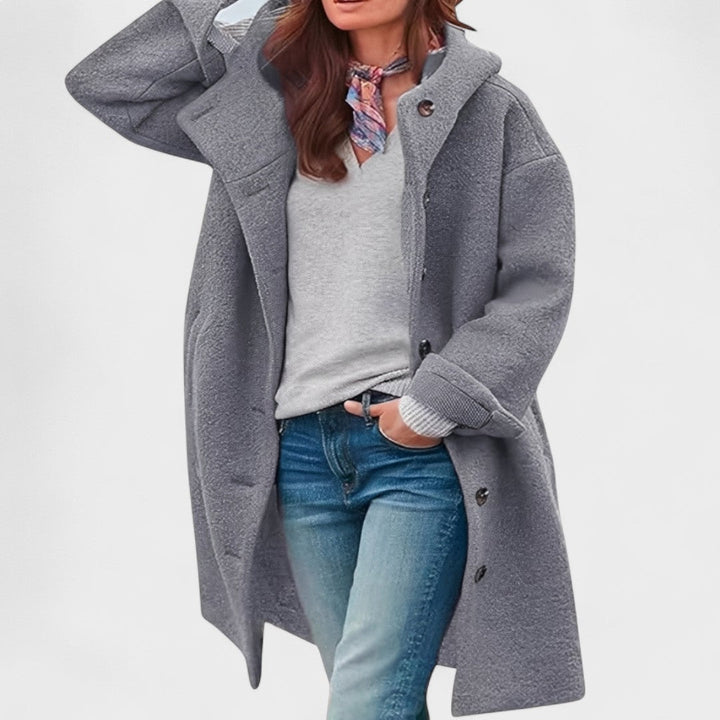 Ella | Manteau mi-long confortable pour un usage quotidien