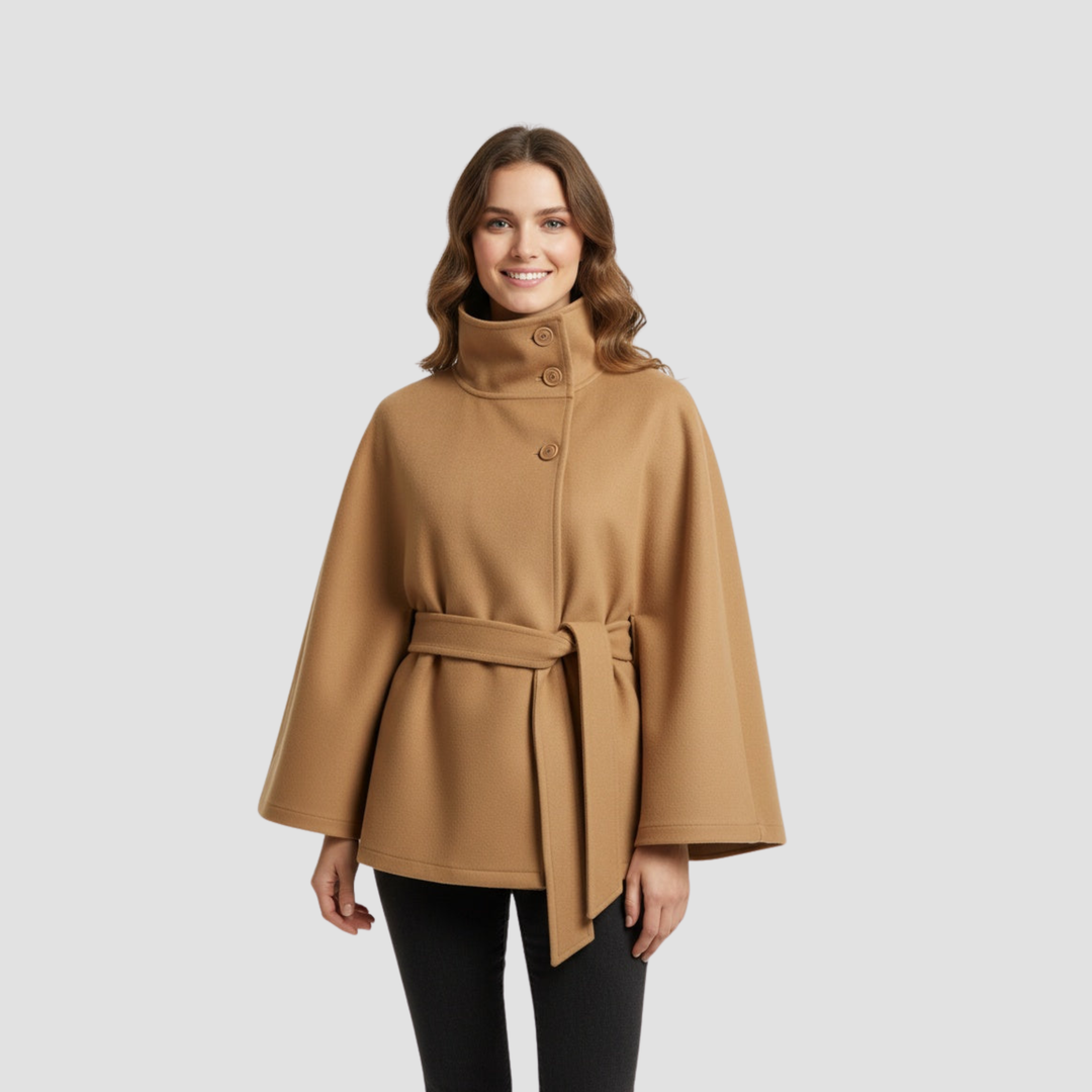 Charlotte | Manteau Cape pour Femmes en Mélange de Laine