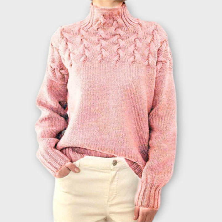 Eva - Pull isolant avec détail en tricot torsadé