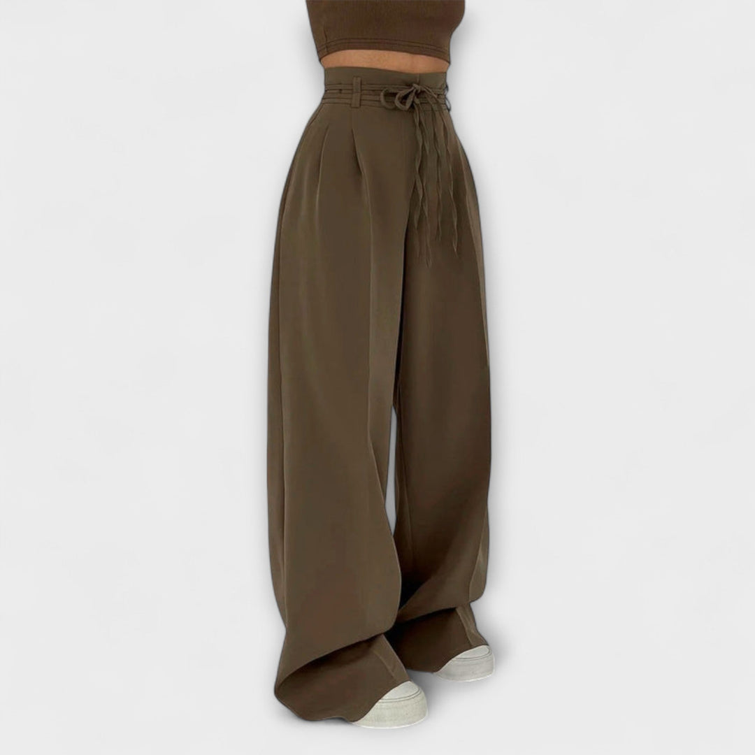 Jill – Pantalons décontractés à lacets