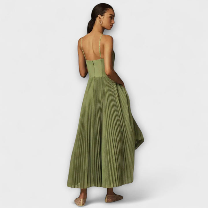Marilyn - Robe Midi en Tulle avec Design Bustier