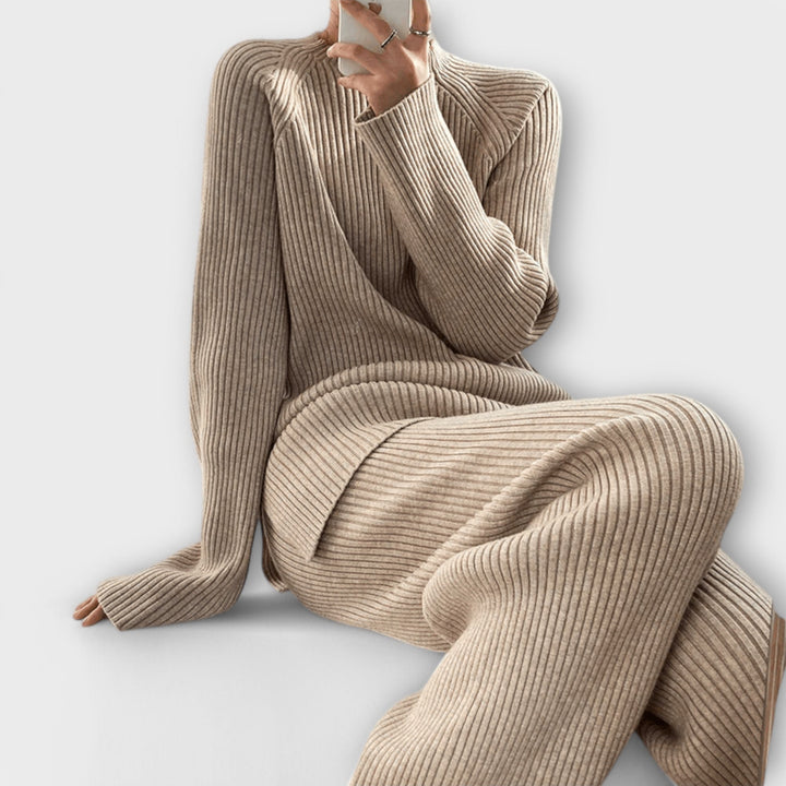 Albertina – Ensemble Cosy 2 pièces en tricot côtelé