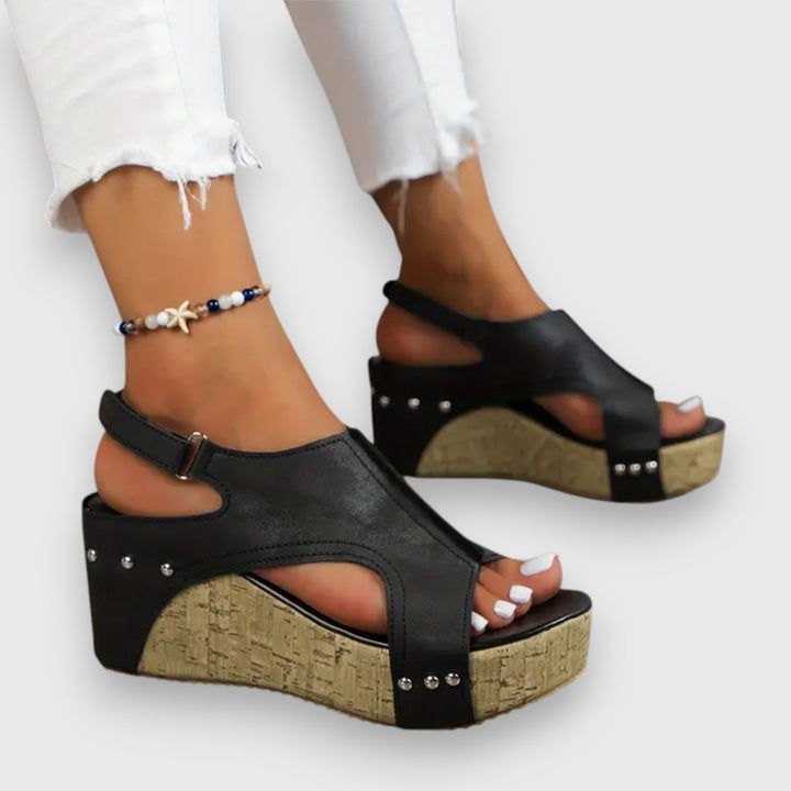 Mia – Sandale à plateforme vintage