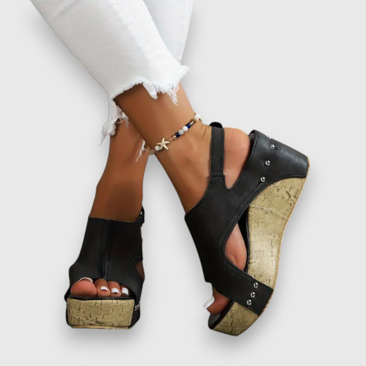 Mia – Sandale à plateforme vintage