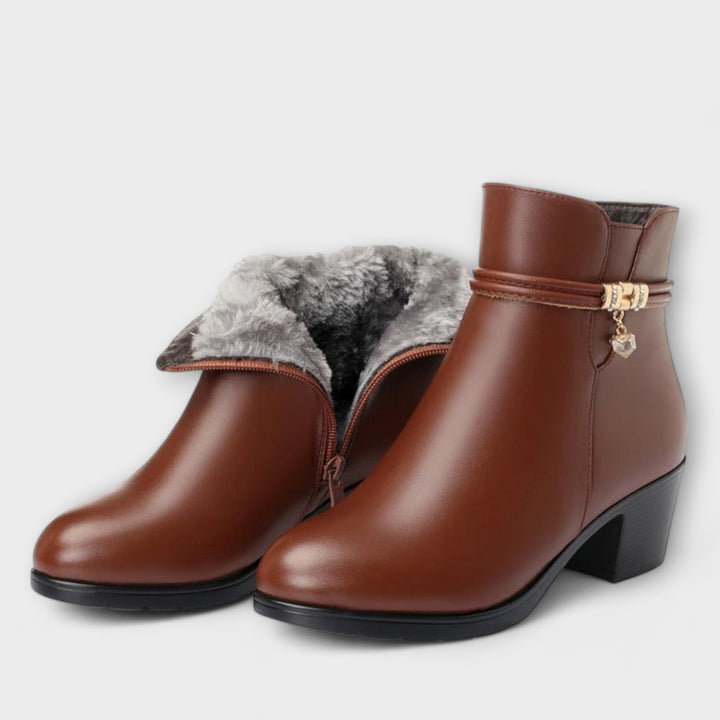 Frederika – Bottes d'Hiver Élégantes avec Fermeture Éclair