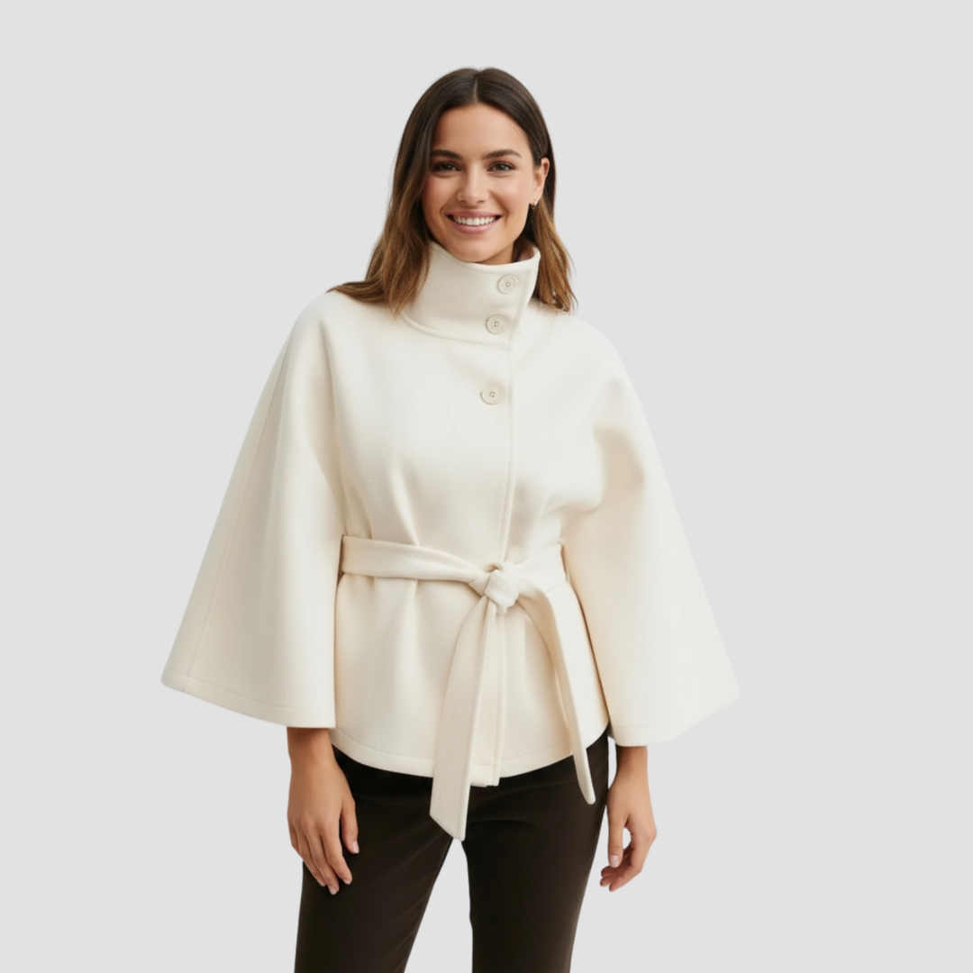 Charlotte | Manteau Cape pour Femmes en Mélange de Laine