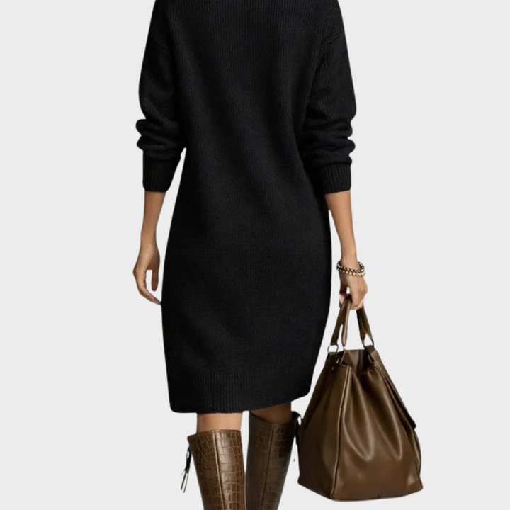 Nancy | Robe d'Hiver Élégante avec Boutons