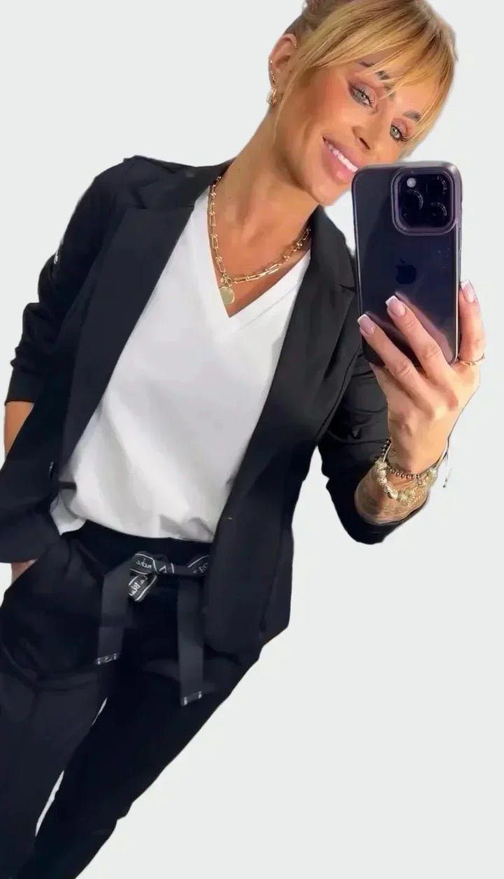 Ella - Ensemble Pantalon et Blazer Femme Ample
