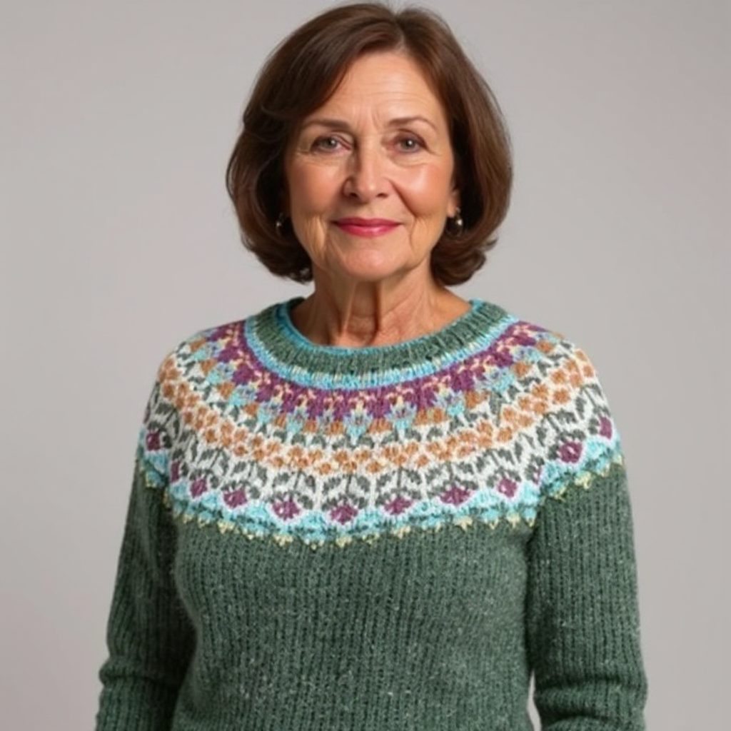 Abigail | Pull en tricot islandais vintage