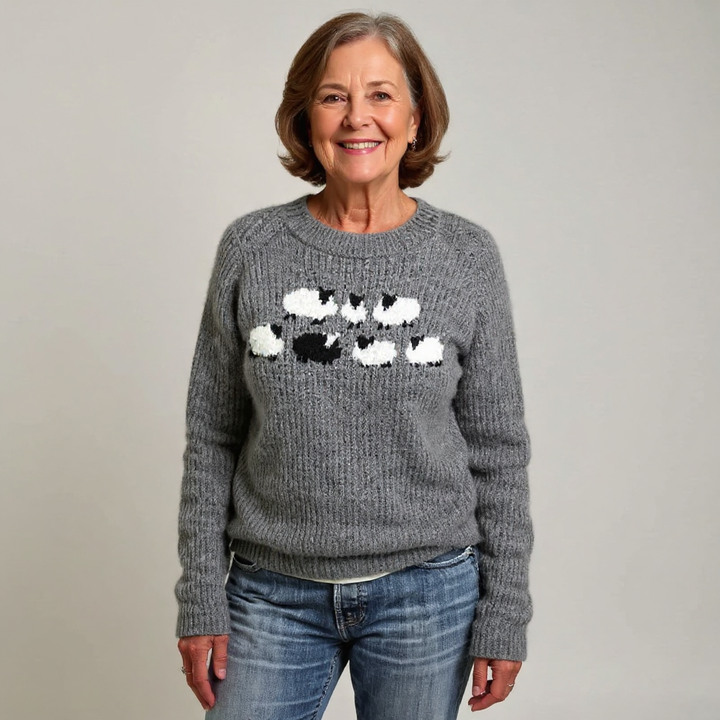 Amanda | Pull en Tricot Islandais Vintage
