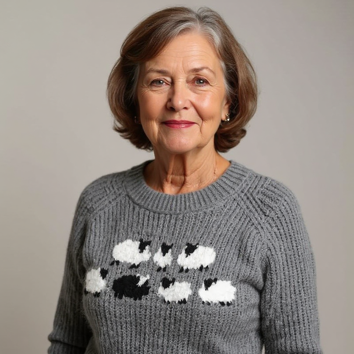 Amanda | Pull en Tricot Islandais Vintage