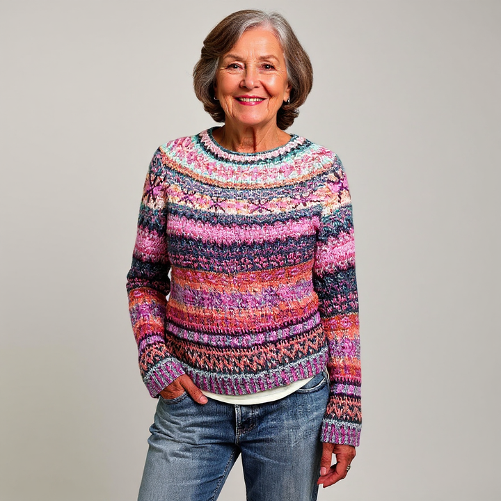 Amy | Pull en Tricot Islandais Vintage