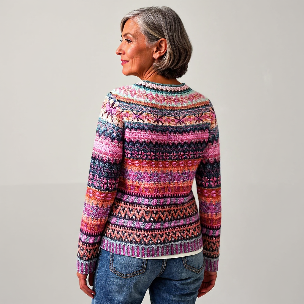 Amy | Pull en Tricot Islandais Vintage