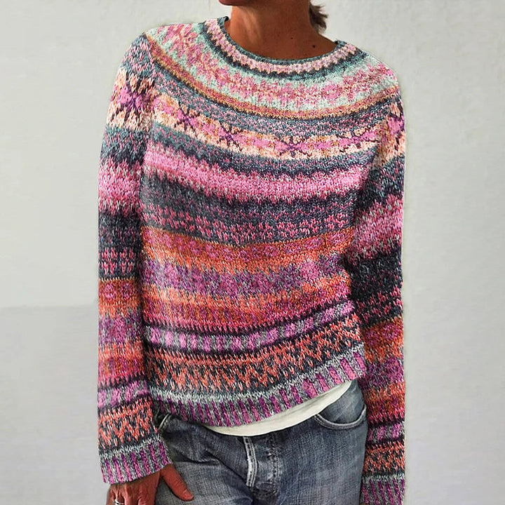 Amy | Pull en Tricot Islandais Vintage