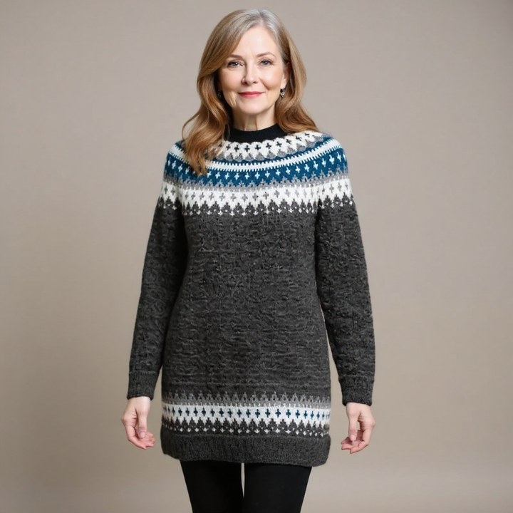 Avril | Pull en laine islandaise vintage