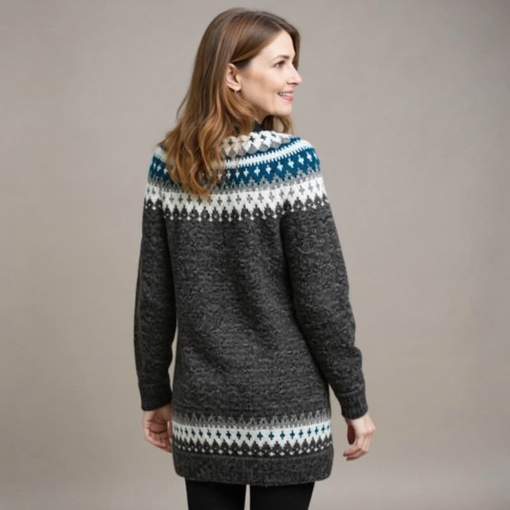 Avril | Pull en laine islandaise vintage
