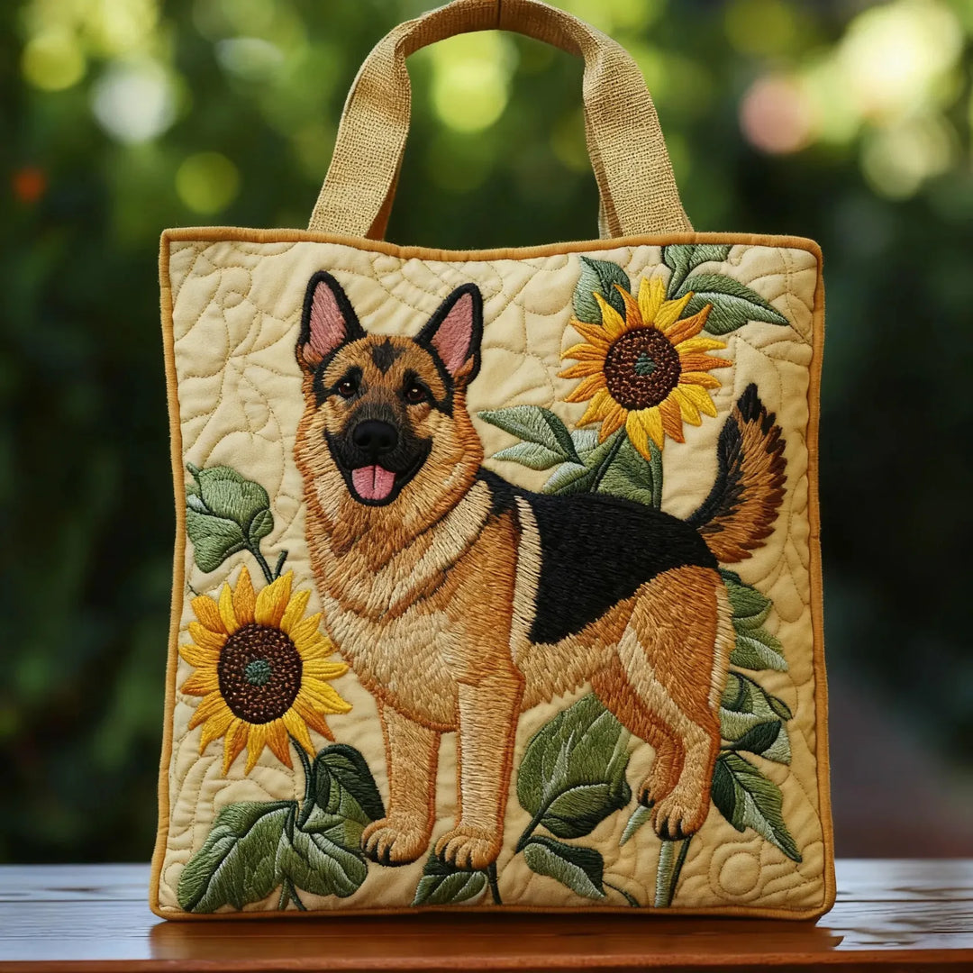 Sac™ Floral Artisan avec Berger Allemand