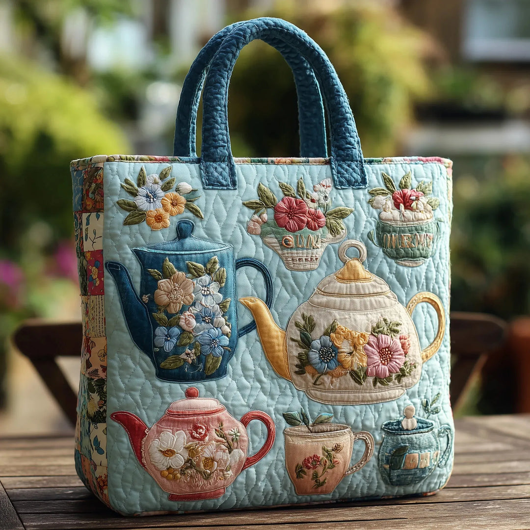 Borsa™ Matelassée avec Motif Floral
