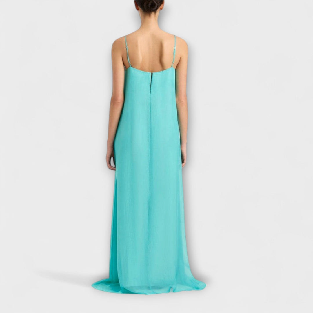 Madison - Robe Maxi Élégante avec Bretelles Fines